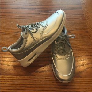 Silver/Metallic Nike Thea Shoes